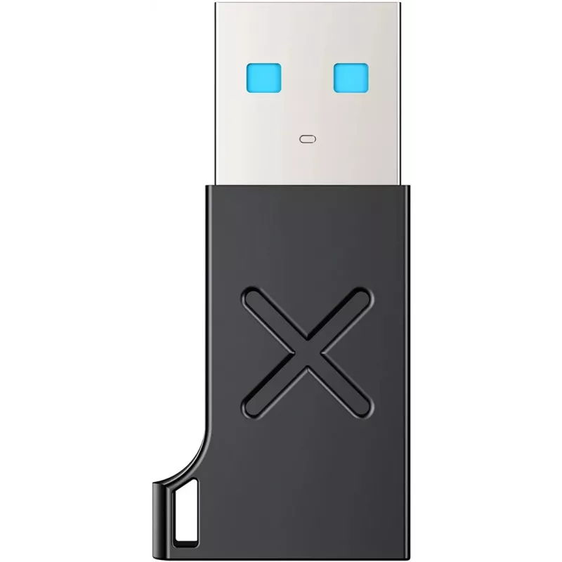 Unitek USB-C na USB-A adaptér A1049ABK01 — čierny, kompaktný adaptér USB-C (konektor samica) na USB-A (konektor samec)