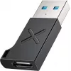 Unitek USB-C na USB-A adaptér A1049ABK01 — čierny, kompaktný adaptér USB-C (konektor samica) na USB-A (konektor samec)
