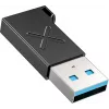 Unitek USB-C na USB-A adaptér A1049ABK01 — čierny, kompaktný adaptér USB-C (konektor samica) na USB-A (konektor samec)