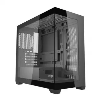 Darkflash C218M počítačová skriňa + 6 ARGB ventilátorov (čierna)