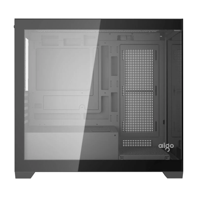 Darkflash C218M počítačová skriňa + 6 ARGB ventilátorov (čierna)