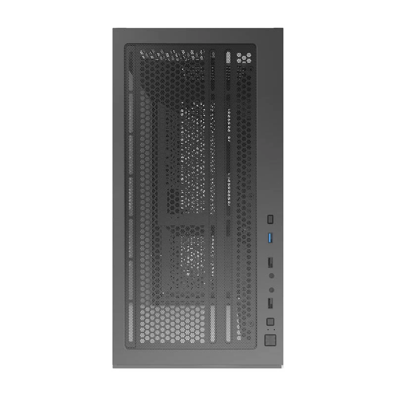 Darkflash C218M počítačová skriňa + 6 ARGB ventilátorov (čierna)