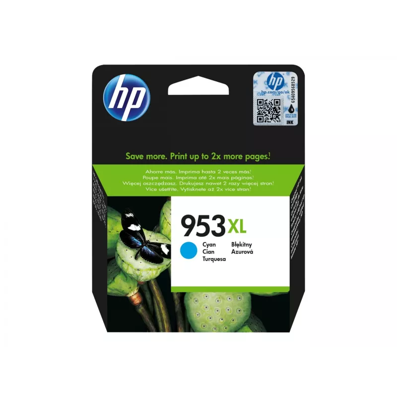 Atramentová kazeta HP 953XL F6U16AE azúrová