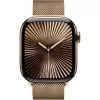 APPLE Watch Series 10 GPS + Cellular 42mm zlaté titánové puzdro so zlatým Milanese Loop
