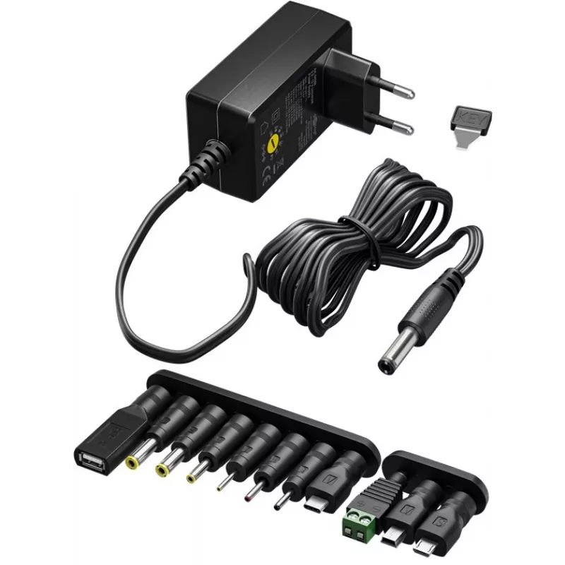 Goobay 64569 nabíjačka pre mobilné zariadenia univerzálna čierna AC - DC interiérová (64569)