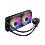 ASUS ROG STRIX LC II 280 ARGB procesorový all-in-one kvapalinový chladič 14 cm čierny 1 ks