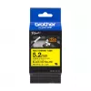 Brother HSe-611E zmršťovacia bužírka, 5,2 mm x 1,5 m, čierna na žltej