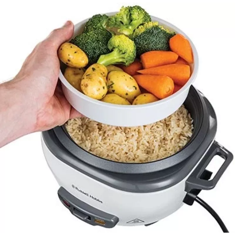 Russell Hobbs 27020-56 Mini ryžovar, 0,4 L, čierny/biely