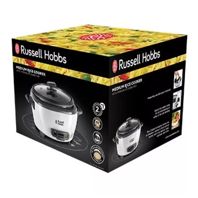 Russell Hobbs 27020-56 Mini ryžovar, 0,4 L, čierny/biely