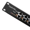 Patchpanel QOLTEC 54478 12 portov PoE čierny