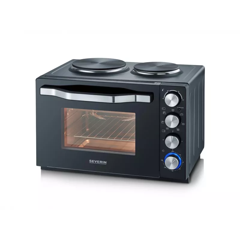 Severin TO 2073 XXL mini rúra na pečenie 60 l 2200 W čierna gril