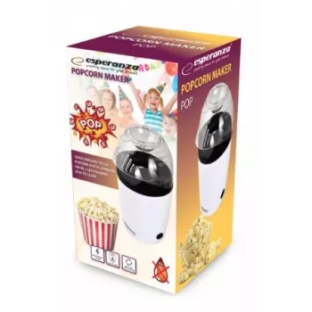 Popcorn stroj Esperanza EKP006 čierna biela