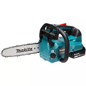 Top-Handle akumulátorová reťazová píla DUC256Z, 36Volt (2x18V) modrá/čierna, bez batérie a nabíjačky