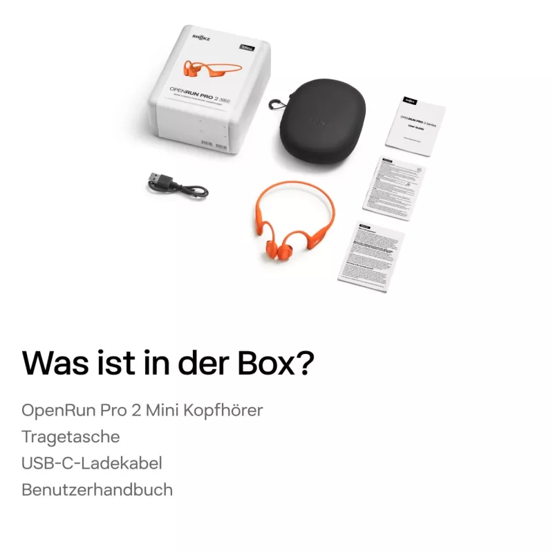 SHOKZ OpenRun Pro 2 Mini headset bezdrôtový ušný háčik športový Bluetooth oranžový