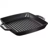 Grilovacia panvica Staub 40511-683-0 obdĺžniková čierna 348x280x43 mm