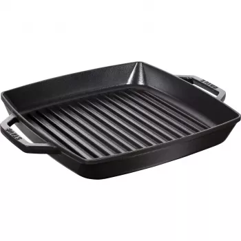 Grilovacia panvica Staub 40511-683-0 obdĺžniková čierna 348x280x43 mm