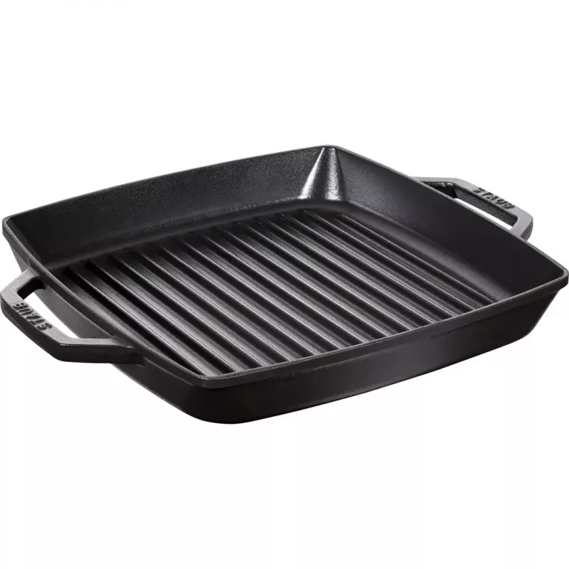 Grilovacia panvica Staub 40511-683-0 obdĺžniková čierna 348x280x43 mm