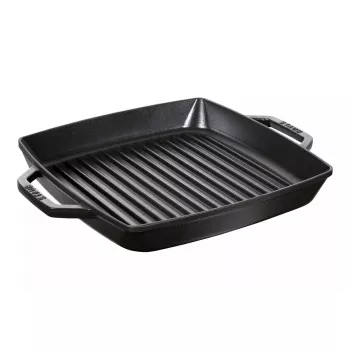 Grilovacia panvica Staub 40511-683-0 obdĺžniková čierna 348x280x43 mm