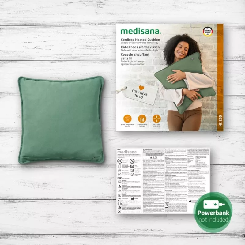 Medisana HC 250 Interior Line vyhrievacia poduška (zelená)