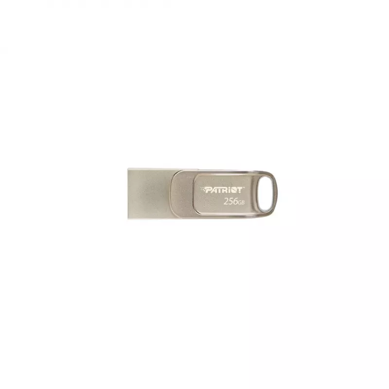 USB flash disk PATRIOT PS256GT560DS5D 256 GB USB 3.2 (USB-A/USB-C) otočný, strieborný, 120 MB/s
