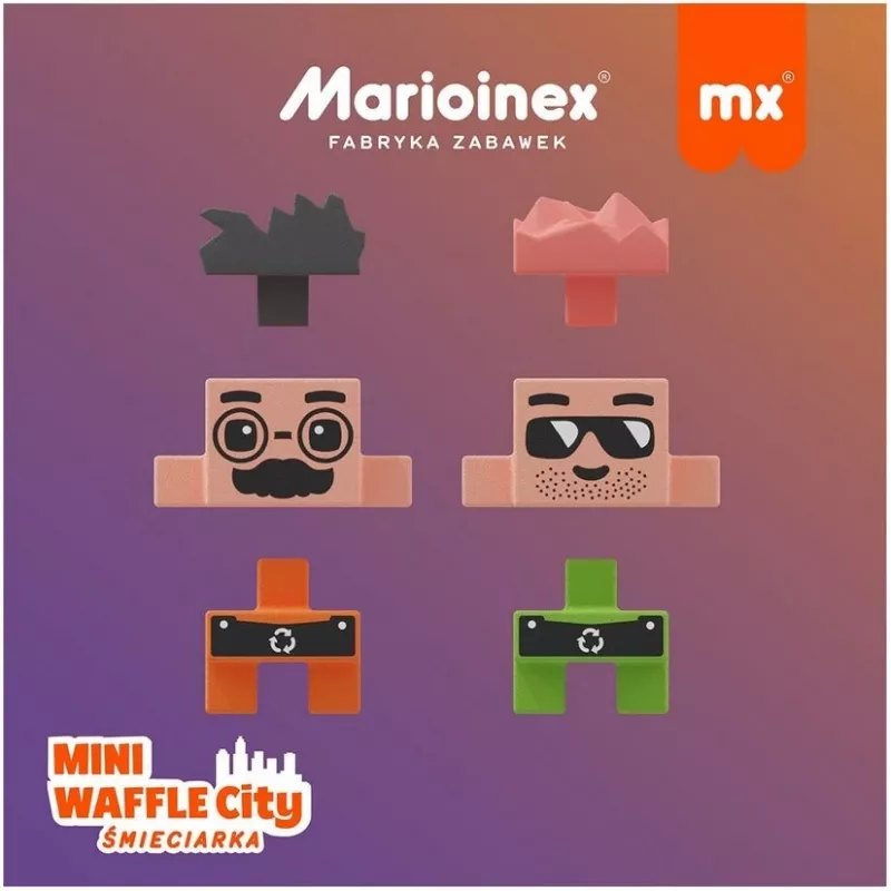 Marioinex Mini Waffle City smetiarske auto, stavebnica, 148 kusov (903131)