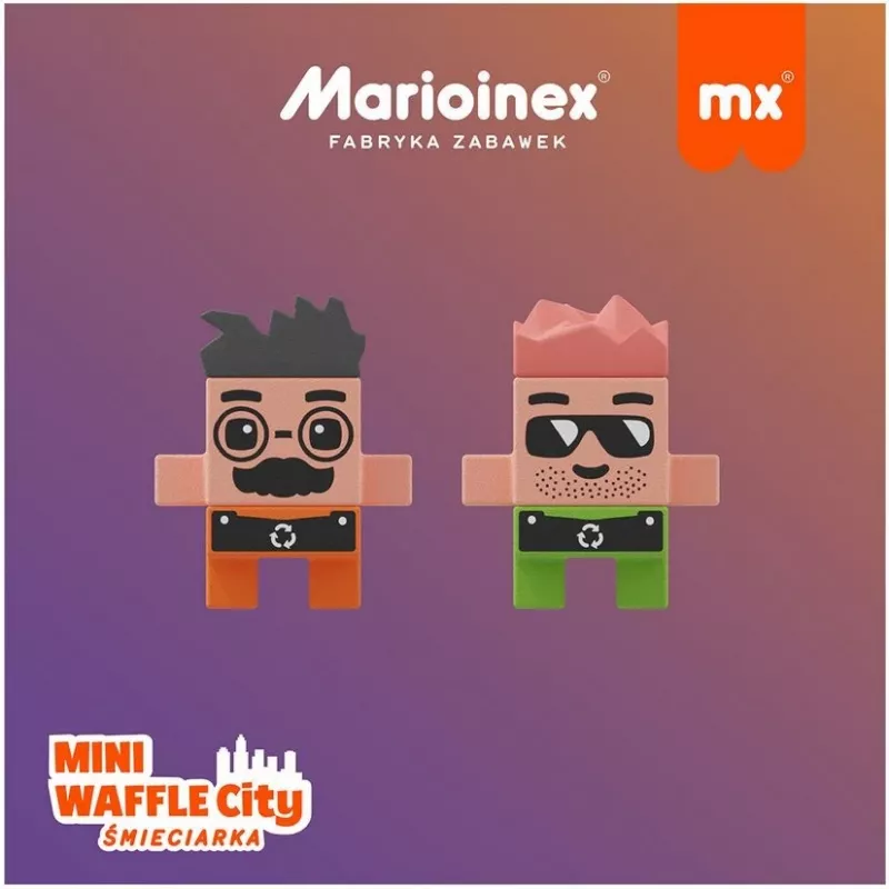 Marioinex Mini Waffle City smetiarske auto, stavebnica, 148 kusov (903131)