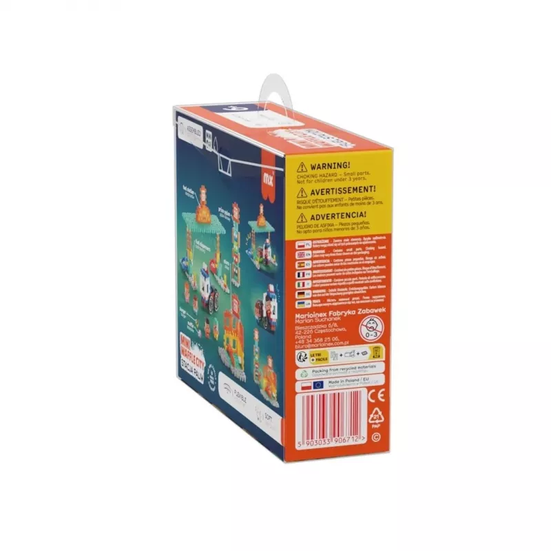 Stavebnica Marioinex Mini Waffle Blocks čerpacia stanica, 148 dielov, viacfarebná, od 6 rokov