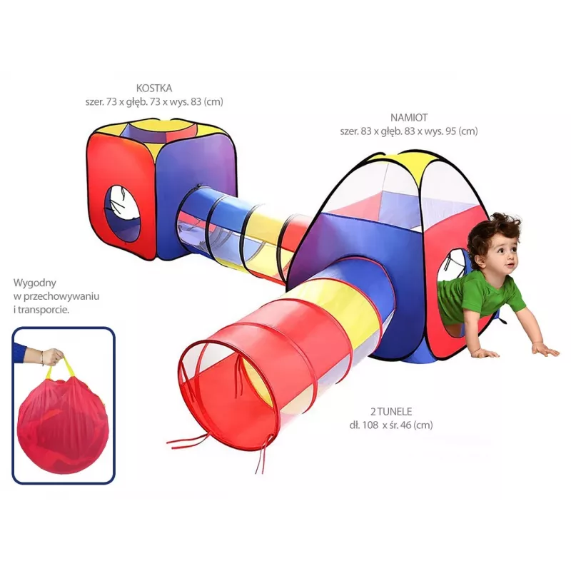Detský hrací stan Madej 004178, látkový domček, 4 kusy