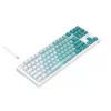 Havit KB901L herná klávesnica biela a zelená USB káblová RGB LED