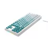 Havit KB901L herná klávesnica biela a zelená USB káblová RGB LED