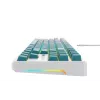 Havit KB901L herná klávesnica biela a zelená USB káblová RGB LED