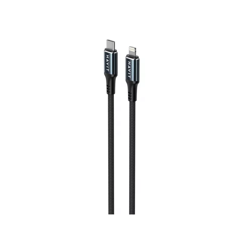 Havit CB6311 USB Type-C na Lightning kábel 1 m čierny 30 W