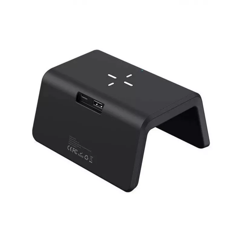 Bezdrôtová nabíjačka Havit W320 čierna rýchle nabíjanie USB kompatibilná