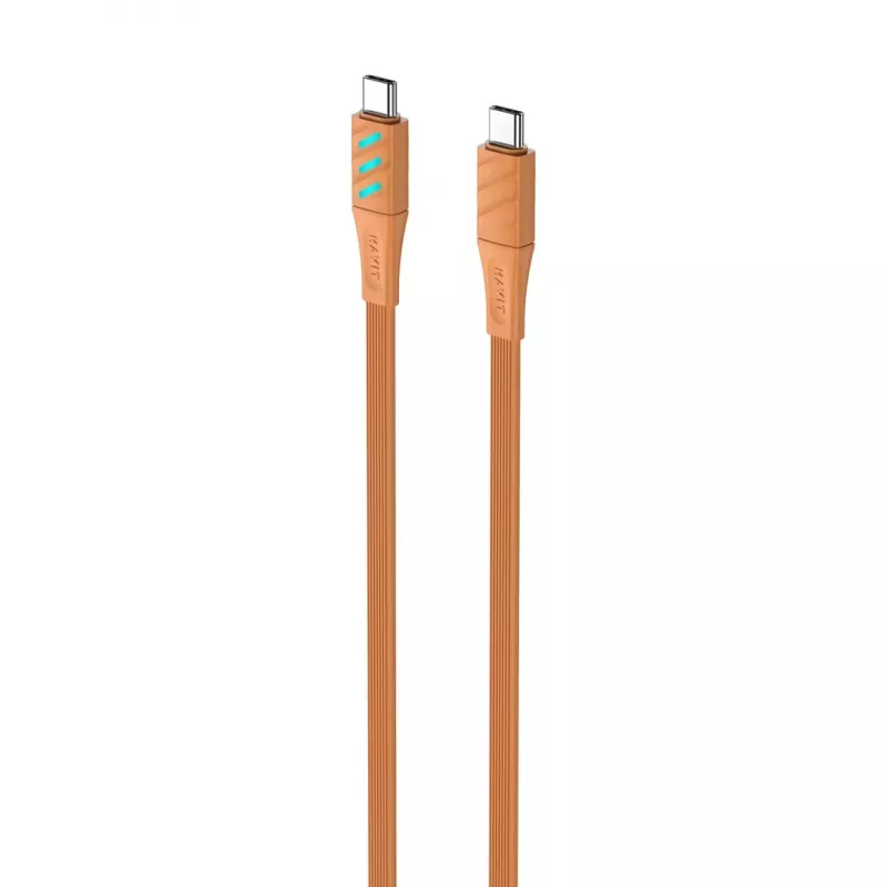 Havit CB6254 USB Type-C na USB Type-C nabíjací kábel 1 m oranžový