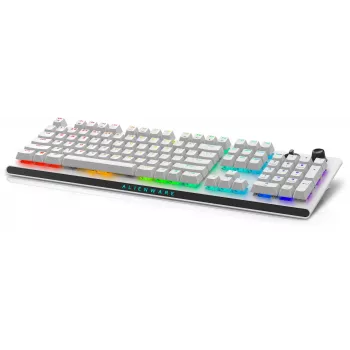 Dell | Alienware Tri-Mode AW920K | Bezdrôtová herná klávesnica | Bezdrôtová | RGB LED osvetlenie | US | Bluetooth | Lunar Light | Numerický blok | CHERRY MX Red | Bezdrôtové pripojenie