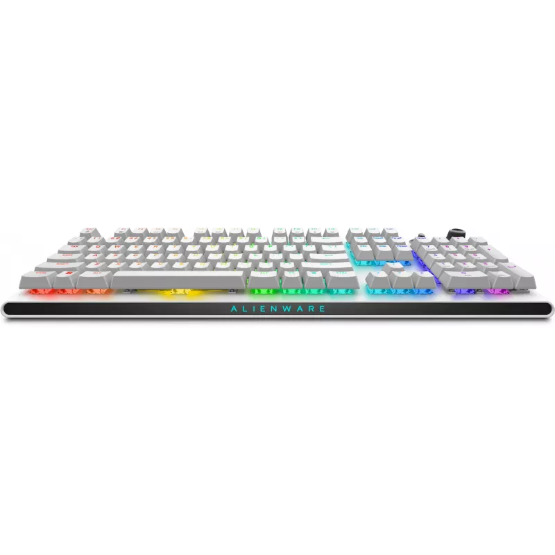 Dell | Alienware Tri-Mode AW920K | Bezdrôtová herná klávesnica | Bezdrôtová | RGB LED osvetlenie | US | Bluetooth | Lunar Light | Numerický blok | CHERRY MX Red | Bezdrôtové pripojenie