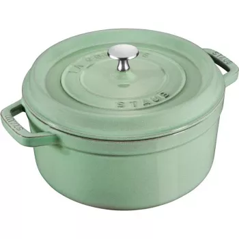 Staub okrúhly liatinový hrniec na dusenie 5,2 L, mäta – La Cocotte 26 cm