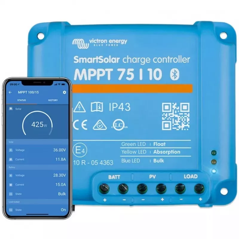 Victron Energy SmartSolar MPPT 75/10 solárny regulátor 75V 10A