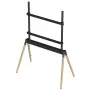 TV príslušenstvo podlahový stojan 55-86/BLK/WOOD TVS-86F-01-BK Gembird