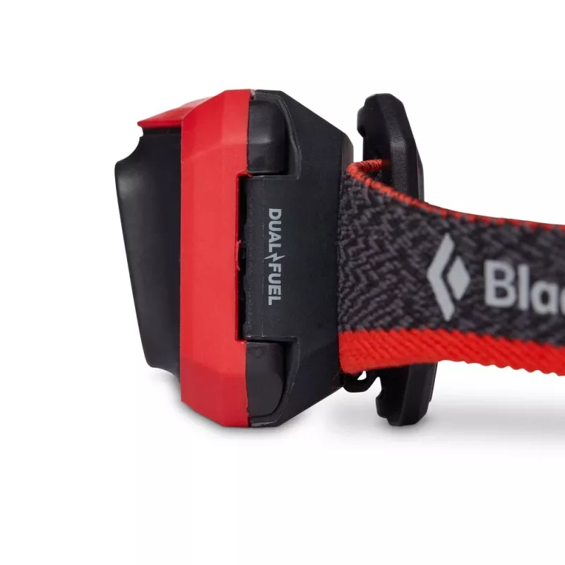 Black Diamond Storm 450 čierna, červená čelová lampa