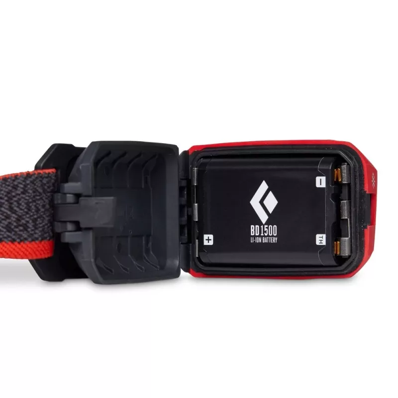 Black Diamond Storm 450 čierna, červená čelová lampa