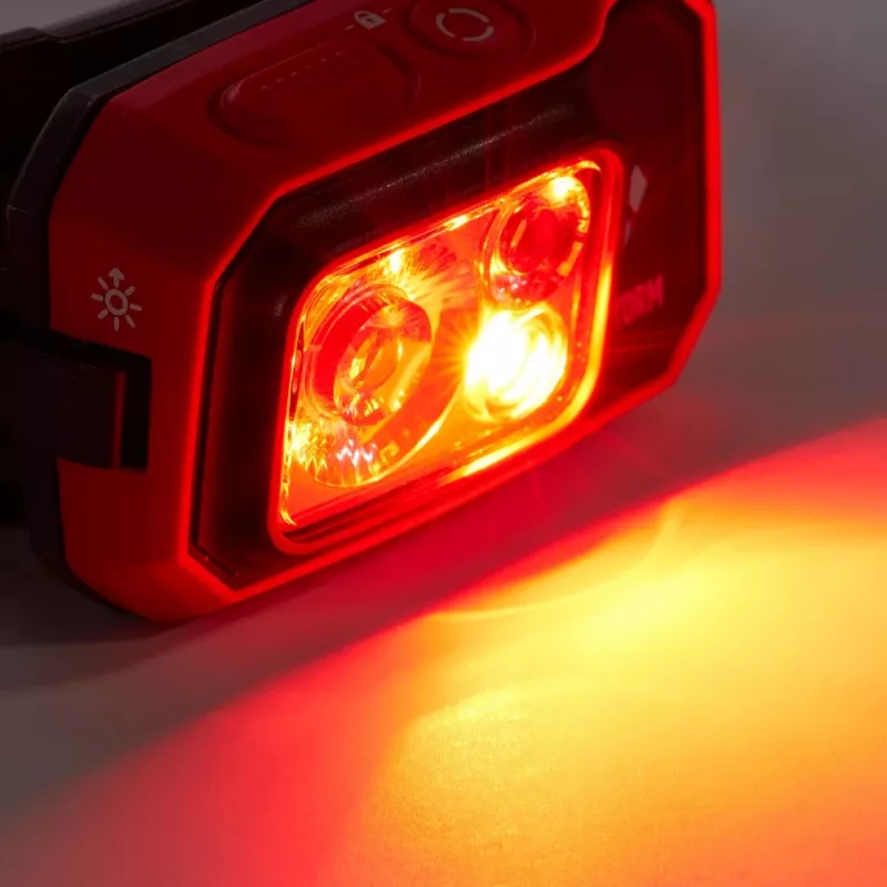 Black Diamond Storm 450 čierna, červená čelová lampa
