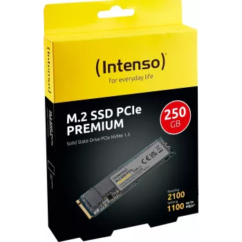 Intenso PREMIUM - SSD - 250 GB - interný - M.2 2280 - PCI Express 3.0 x4 (NVMe) (3835440)