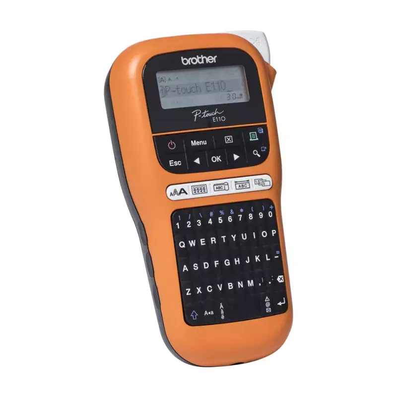Tlačiareň etikiet Brother PT-E110VP termotransfer farba 180 x 180 DPI 20 mm/s TZe QWERTY
