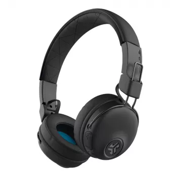 JLab Studio Wireless čierne – Bluetooth on-ear slúchadlá (30 hodín výdrž batérie, vstavaný mikrofón, diaľkové ovládanie)