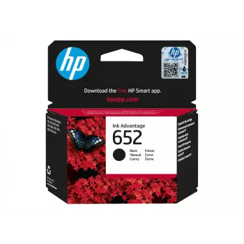 HP 652 čierna originálna Ink Advantage kazeta