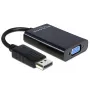 Delock adaptér DisplayPort konektor samec > VGA 15-pin konektor samica - DisplayPort adaptér - DisplayPort (M)