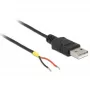 DELOCK kábel USB 2.0 Type-A samec > 2x voľné konce kábla