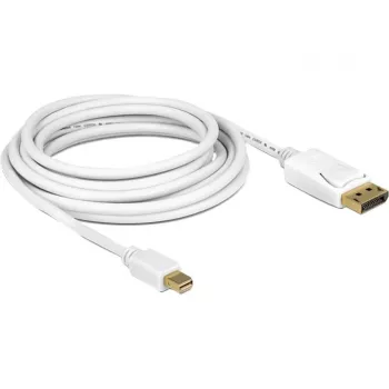 DisplayPort kábel DeLOCK 83483 Mini DisplayPort 3 m biely