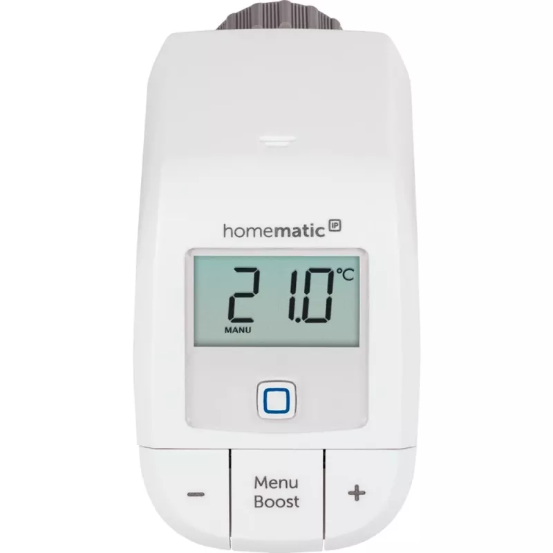 Smart Home termostat radiátora Basic (HmIP-eTRV-B), termostat kúrenia biely, balenie 3 ks